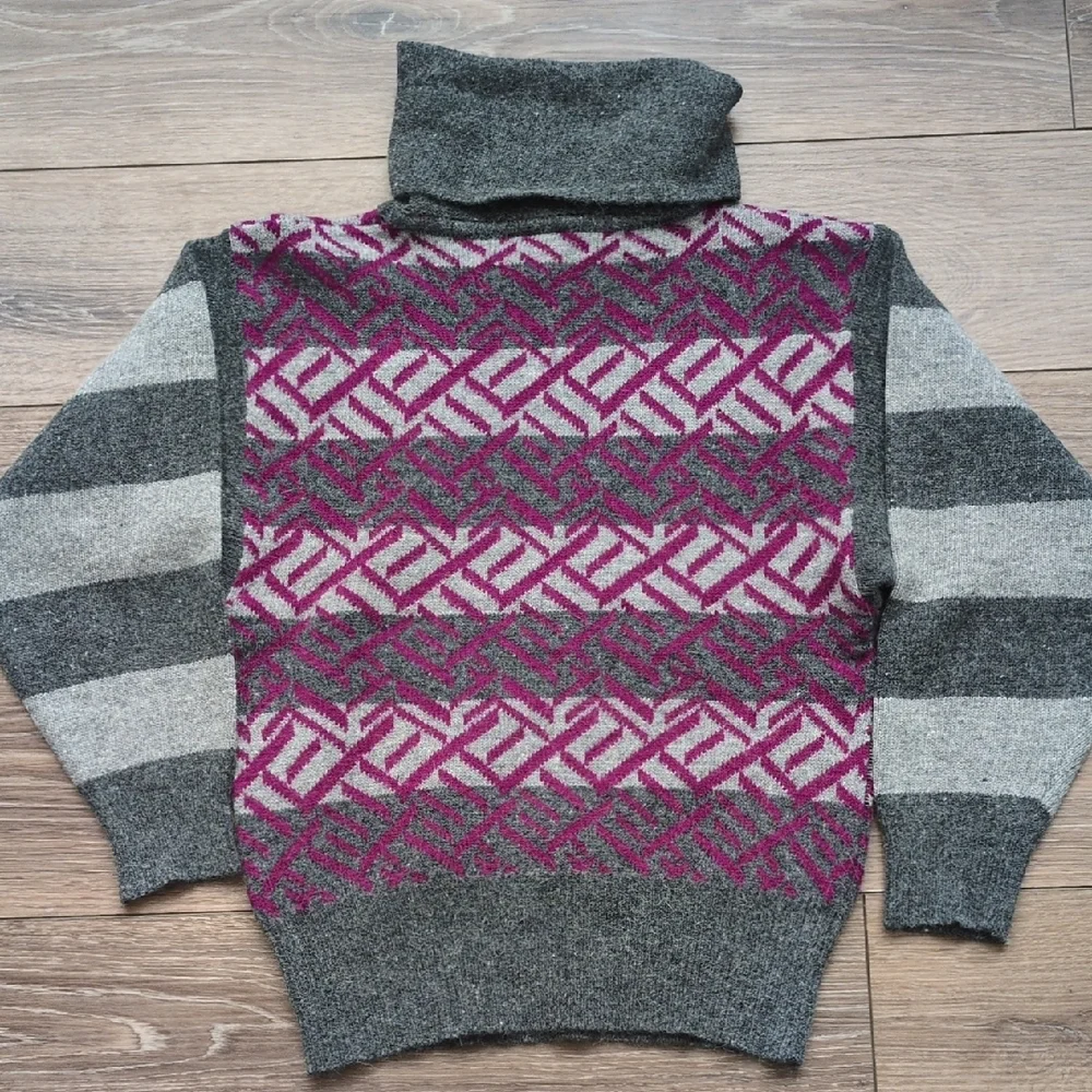 Vintage 80s 90s Christian Dior Sweater - Lambswool Angora Rabbit Hair - MP - Picture 8 of 8